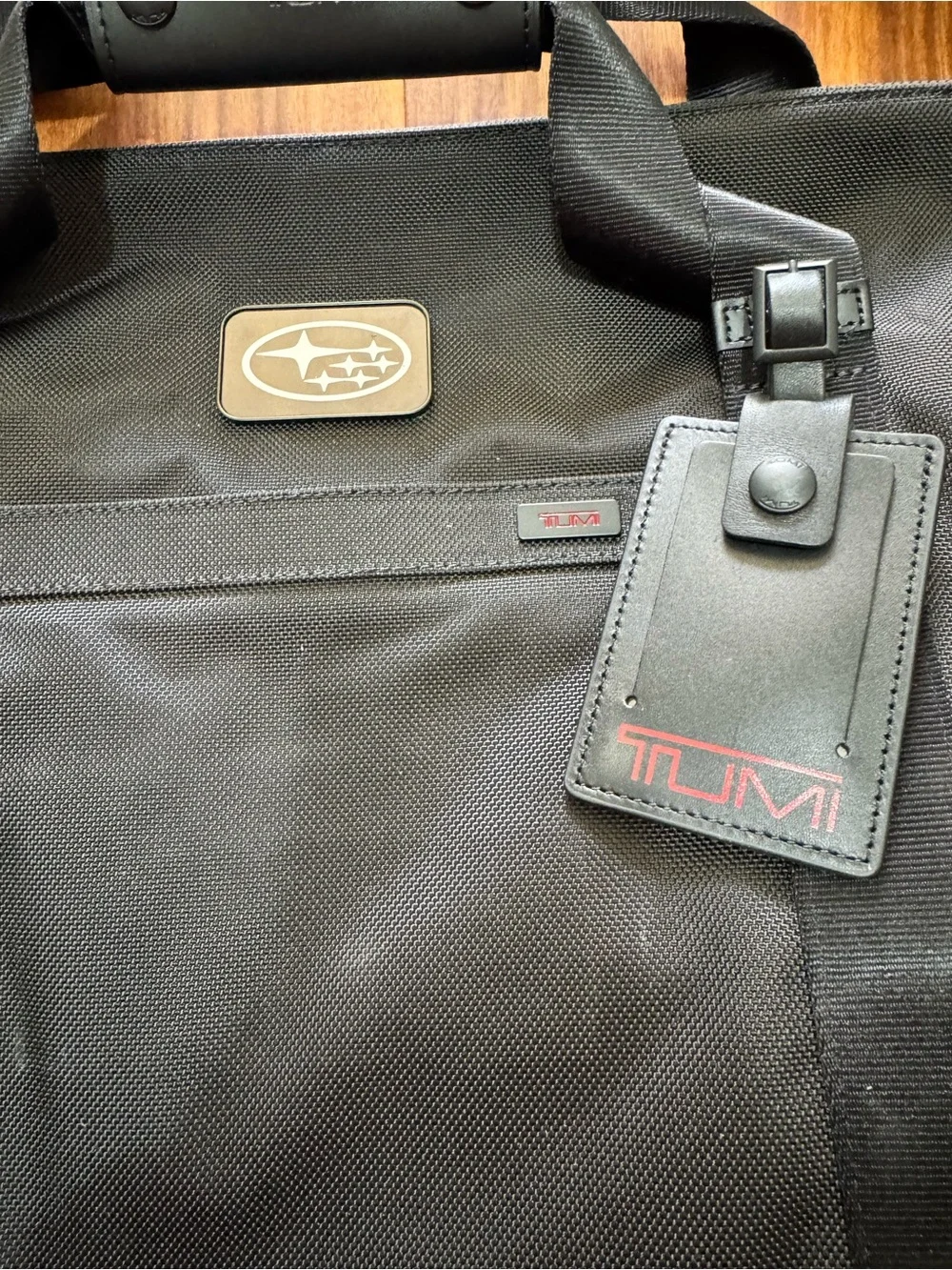 TUMI x Subaru Travel Satchel Double Ballistic Duffle Bag Nylon Black 22249DE